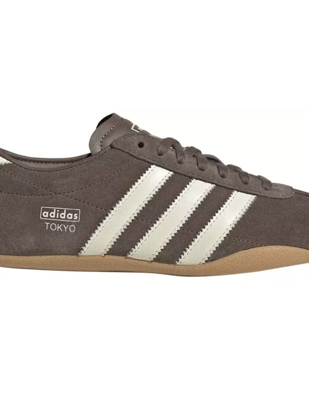 adidas Tokyo Suede Sneakers in Taupe and White